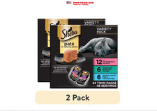  2 pack Sheba Perfect Portions Variety Pack Wet Cat Food Pate, 2.6 Oz Twin-Pack
