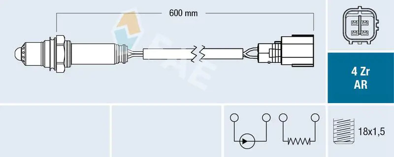 Lambda sensor 75611 FAE for TOYOTA LEXUS