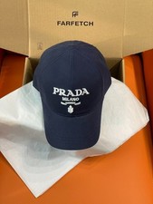 Prada Navy Blue Fashion Baseball Cap Unisex O...