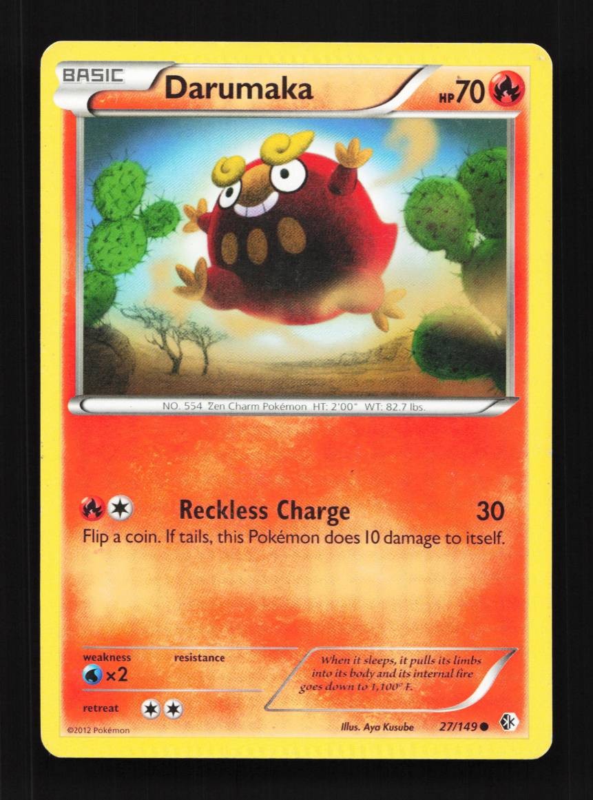 Darumaka 27/149 HP Boundaries Crossed English Pokemon Card TCG