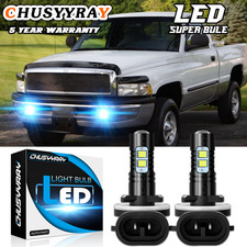 2x 881 LED Replacement 12V Car/Truck Fog Light Blue Bulbs 862/886/889/894/896