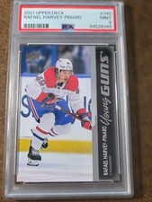 2021-22 Upper Deck Young Guns PSA 9 Rafael Harvey-Pinard Rookie #740 Penguins
