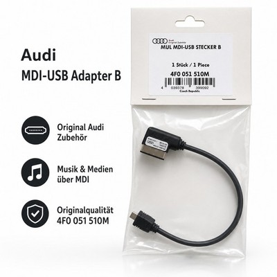 AUDI MUL MDI-USB Stecker B (4F0 051 510M) USB Adapter