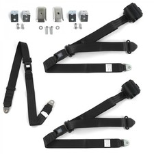 Chevy Truck 1963 - 1966 Standard 3pt Bk Bench Seat Kit Wbrackets 3 Belts Chevy Truck 1963 - 1966 Standard 3pt Bk Bench Seat Kit Wbrackets 3 Belts