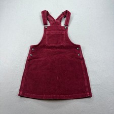 American Eagle Corduroy Overall Dress Womens XS Burgundy Maroon Mini Pinafore