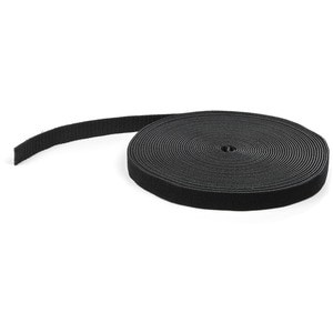 Startech Hook-And-Loop Cable Management Tie 50 Ft. Bulk Roll Black Cut-To-Size C