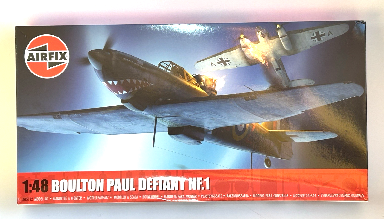 Boulton Paul Defiant NF.1 RAF Airfix 1/48 plastic model aircraft kit #A05132