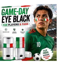 Mexican Eye Black,Mexico Green White and Red Patriotic Italy Flag Body Face P...