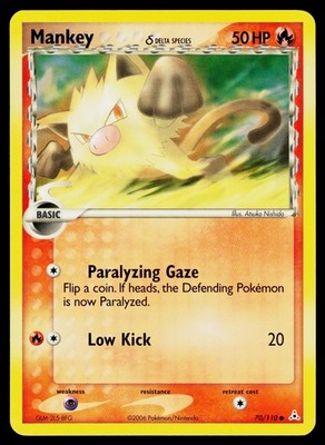 Mankey (Delta Species) 70/110 EX Holon Phantoms Common