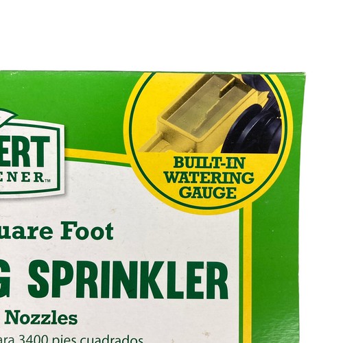 Oscillating Lawn Sprinkler 18 Brass Nozzles Water Irrigation Sprayer 3400 Sq Ft - Picture 5 of 8