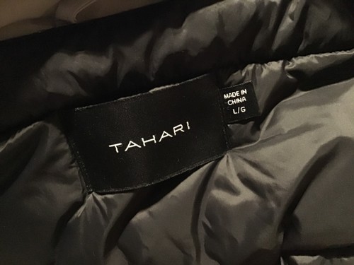 TAHARI WHITNEY FAUX FUR HOODED PARKA WARM GRAY SIZE L LARGE - Picture 6 of 12