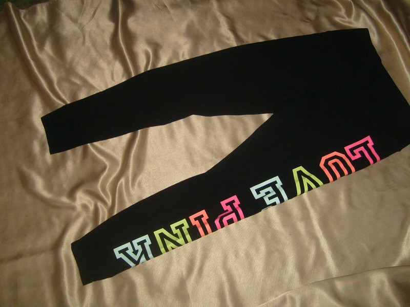 victorias secret legings  sweatpants logo l large