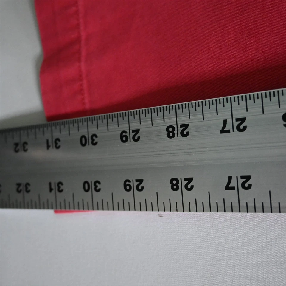 Calça chino masculina ajuste reto Banana Republic 30x32 Nantucket vermelha Emerson - Imagem 4 de 4