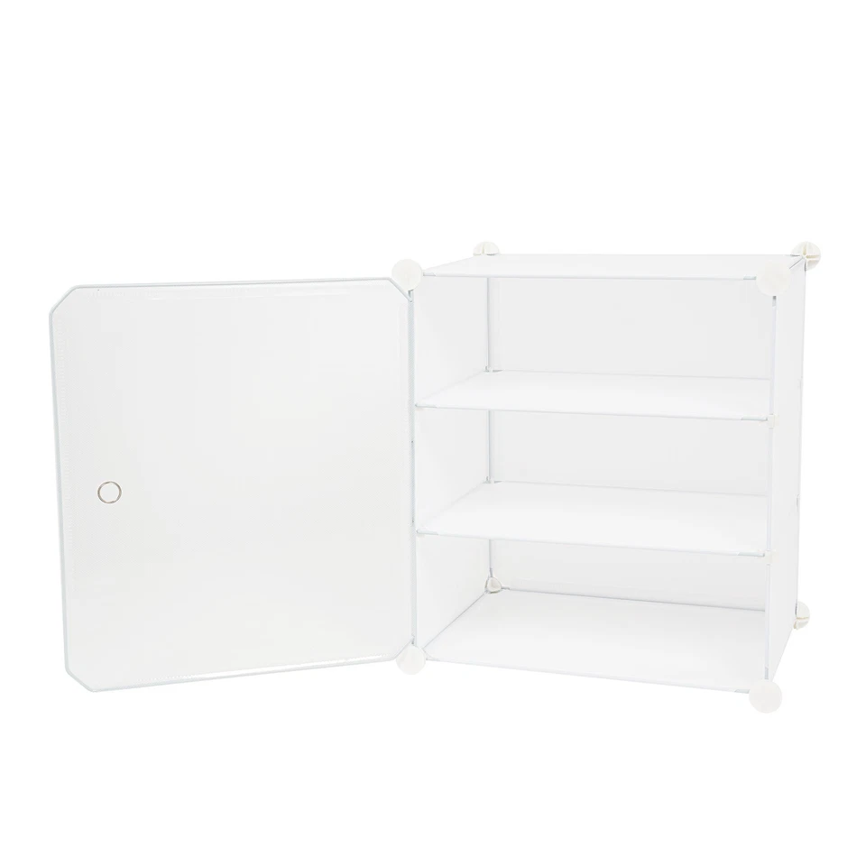 12 Tiers 96 Pairs Shoe Rack Organizer Stackable Closet Shoe Box Storage Cabinet - Image 3 of 4