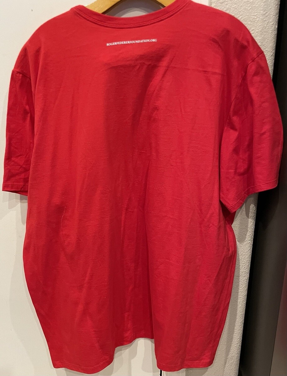 Nike RF Foundation Tシャツ 赤 Nike Roger Federer Foundation I Am Tomorrows Future Promo T-shirt