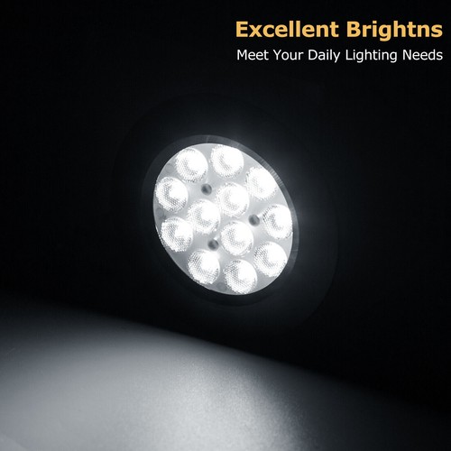 12V LED Schwarz Innenraumleuchte Beleuchtung Deckenlampe Wohnmobil Wohnwagen6PCS - Bild 4 von 10