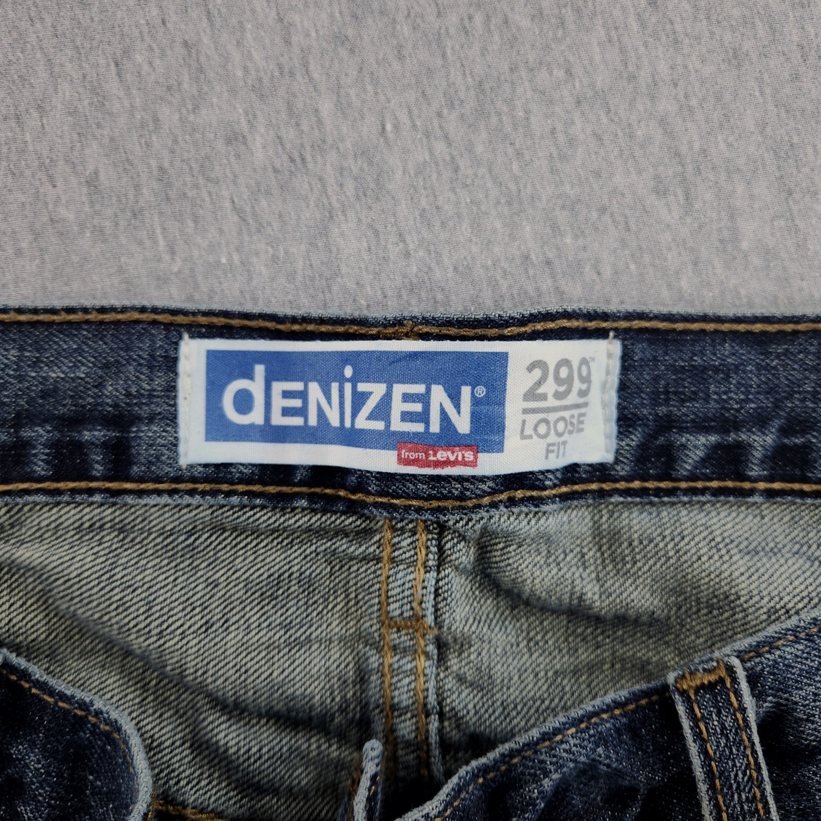 Vintage Denizen 299 Levis Men's Jeans Size 38x30 Loose Fit See Picture Belt Loop thumbnail 9