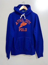 Polo Ralph Lauren Men's Blue Orange Polo Athletic Division Fleece Hoodie Men's M