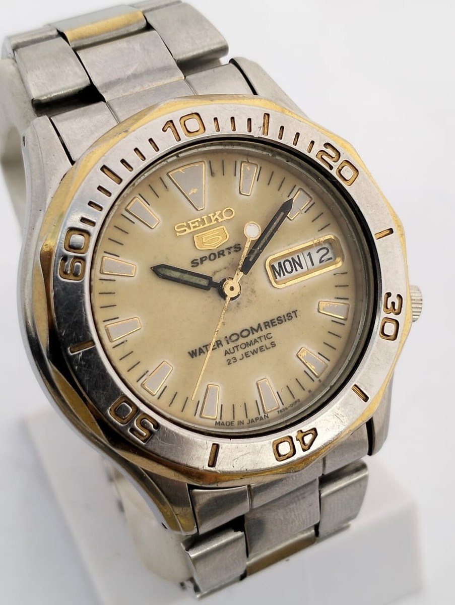 Seiko 5 SPORTS 7S36-00M0 Automatic Vintage Men's Watch | eBay