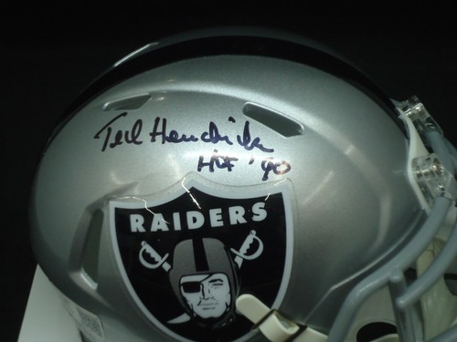 TED HENDRICKS Signed RAIDERS Mini-Helmet TRISTAR COA - Picture 2 of 4