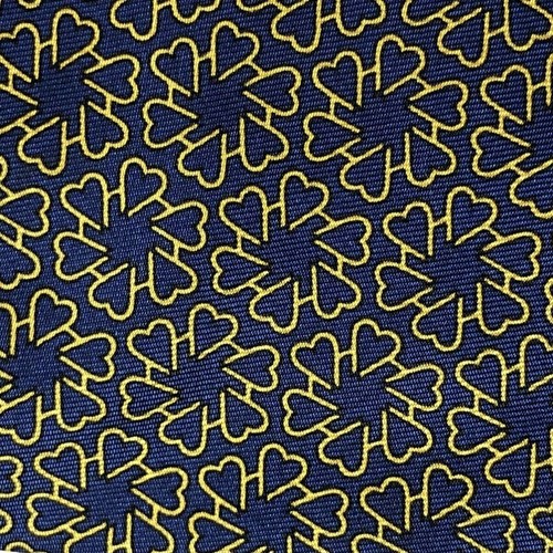HERMES necktie heart-shaped hardware all over pattern 100% silk made in France, - Picture 8 of 9