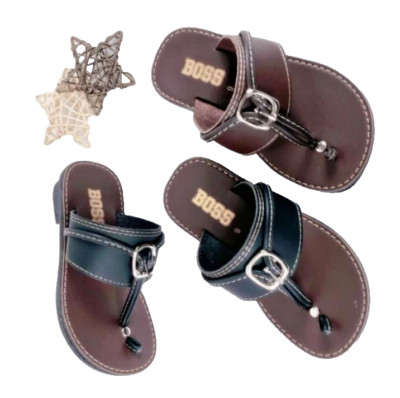 NEW-Kids CAPAL antislip boy capal flipflop 5 to 12 years, Black and Brown color