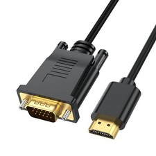 HDMI to VGA Cable 6 Feet HDMI to VGA Uni-Directional 1080P HD Video Cord Comp...
