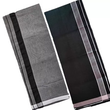 Men's Kerala cotton Casual Style Dhoti / Lungi Black  Grey  Pack of 2 