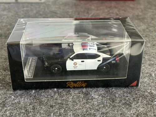 Rollin 1:64 2008 LAPD Charger Police Muscle Model Diecast Metal Car - Picture 9 of 9