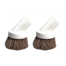 Fits For 2 PK White 1 1/4" Universal Horse Hair Dust Brush Fit Attachment Tool