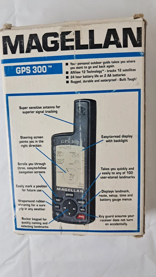 Vintage Magellan GPS 300 Satellite Navigator Portable Handheld - Image 2 of 4