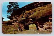 Denver Mountain Parks Colorado Red Rocks Park Tunnel Chrome UNP Postcard