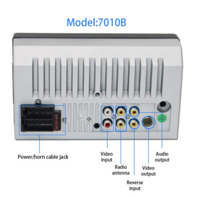 MuChangZi 7 Zoll 2 Din MP5 HD Autoradio Allgemeine Modelle LCD Touchscreen Spiegel Link Autoradio Player Bluetooth USB TF Autoradio mit Rückfahrkamera