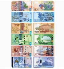 6Pcs Set Kazakhstan 200 500 1000 2000 5000 10000 Tenge NEW UNC Banknotes