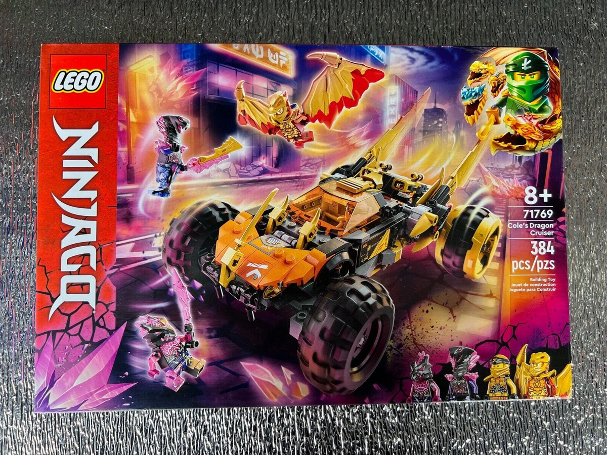 New LEGO NINJAGO Cole’s Dragon Cruiser Car Ninja Golden Kai Sneak 71769