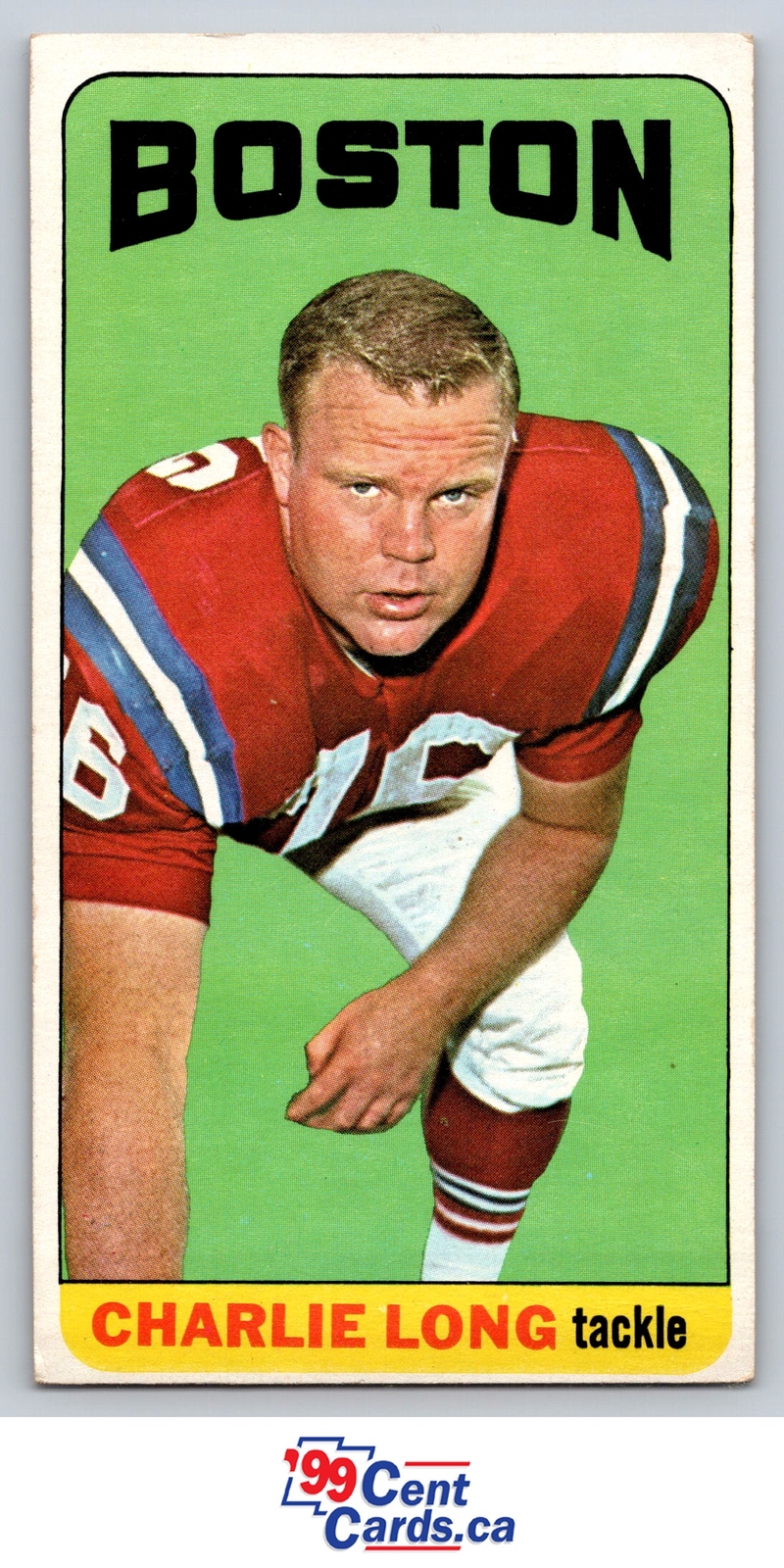 Charles Long 1965 Topps Football #13 Boston Patriots