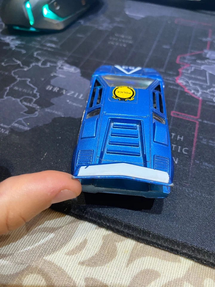 polistil LAMBORGHINI COUNTACH Polizia Scala 1:40 Modellino Auto - Blu 2007 - Immagine 4 di 4