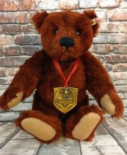 Steiff German Brown Mohair 1398 Of 3500 Louis Teddy Bear Collection 1994 Growler
