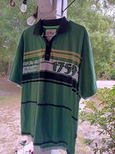 Guinness Official Merchandise Blue And Green Cotton Short Sleeve Shirt Size XL