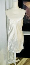 Victoria  s Secret Ivory Baby Doll Side Slip Lace Nightgown Dress Sz Large