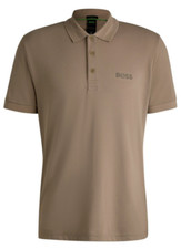 HUGO BOSS MENS POLO BEIGE PADDY MIRROR NCSA 50528339334