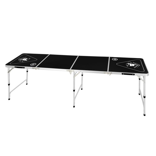 VEVOR 2.4 m Folding Beer Pong Tailgate Table Party Drinking Game Carrying Handle - Picture 10 of 12