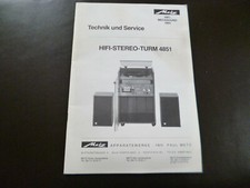 Original Service Manual Schaltplan Metz Hifi Stereo Turm 4851