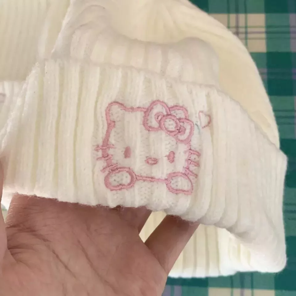 Hello Kitty Accessories Y2k, White Hello Kitty Beanies