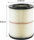 Shop Vac Filter for Sears Craftsman 5+ 6 8 12 16 gallon Wet Dry Vac