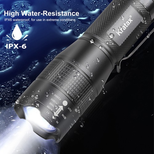 Small and Extremely 5.3oz Zoomable LED Tactical Handheld Flashlight with Knife - Picture 9 of 11