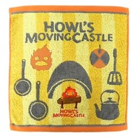 Howl's Moving Castle Waschhandtuch Calcifer & Kitchen Studio Ghibli Neu Jp