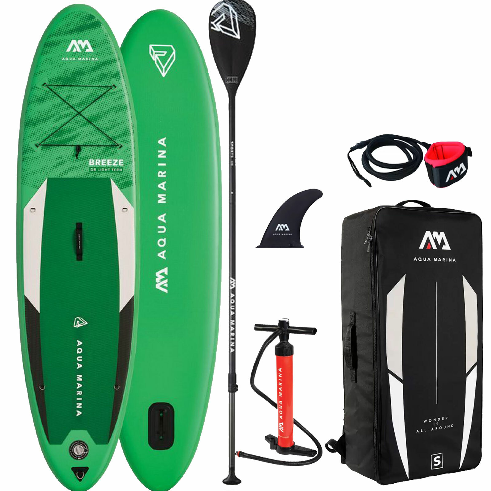 Aqua Marina Hinchable Breeze Sup Isup Stand Up Paddle Tabla Ronda Surf Set
