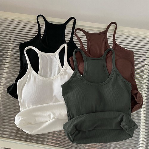 Women Summer Seamless With Breast Pads Base