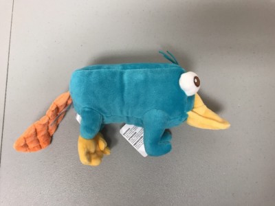 Disney 10  Perry Mini Bean Bag Plush - Phineas and Ferb - NEW with Original Tags